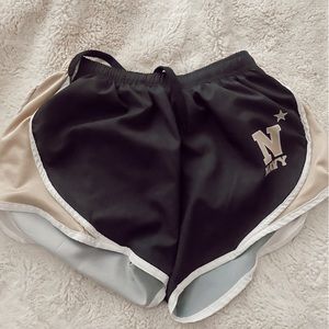 Navy athletic shorts